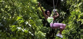Treetop adventure in the heart of the Loterie Farm, Saint-Martin